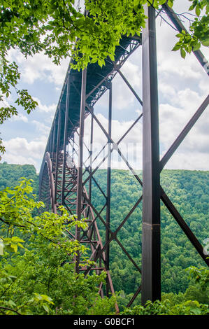 West Virginia's New River Gorge bridge carrying US 19 Stock Photo