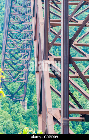 West Virginia's New River Gorge bridge carrying US 19 Stock Photo