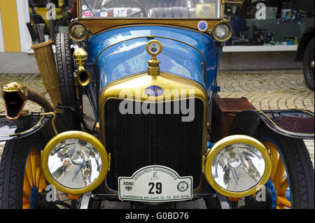 rally for at least 80 years old veteran cars Stock Photo