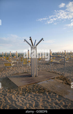 beach shower Stock Photo