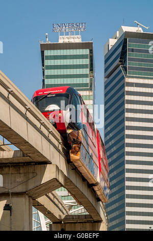 Malaysia Kuala Lumpur Part of the monorail system Stock Photo