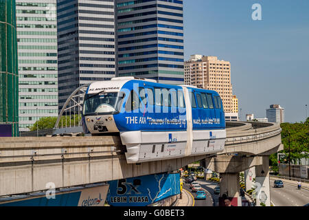 Malaysia Kuala Lumpur Part of the monorail system Stock Photo