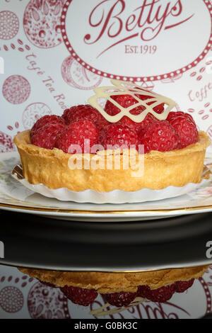 Bettys Tea Rooms Raspberry Pastry Stock Photo