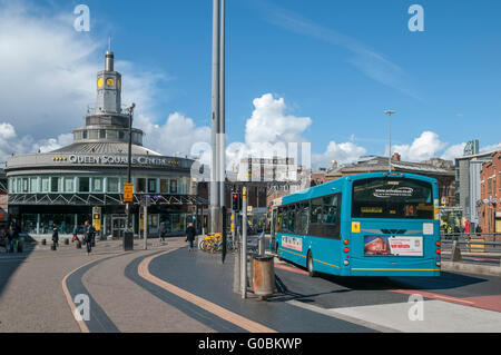 bus merseytravel queens station square liverpool city shop alamy merseyside centre england north west