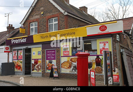 Local shop and post office in Three Bridges, West Sussex Stock Photo