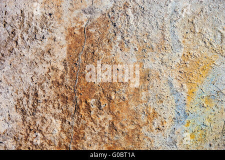 Concrete surface with rust Stock Photo