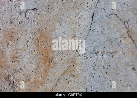 Concrete surface with rust Stock Photo