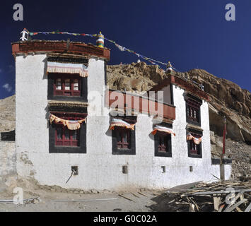 Picturesque view of traditional house in Ladakh Stock Photo