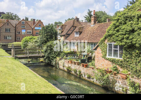 Part Of The Old Village Of Bradfield Berkshire UK Stock Photo