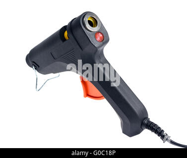 Electric hot glue gun isolated on white background Stock Photo