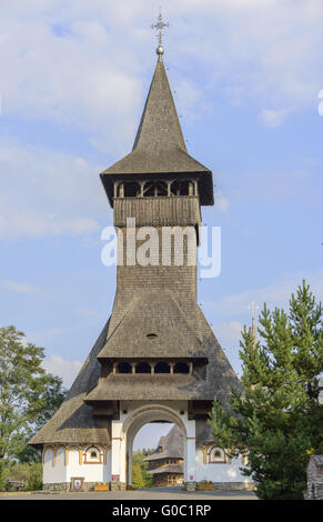 Barsana Monastery - Entrance Gate Stock Photo