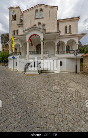 Church in greece village Kastraki near Meteora roc Stock Photo
