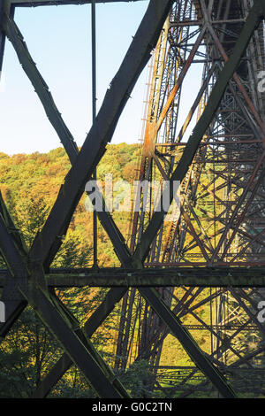 Muengstener Bridge near Solingen, restoration 2014 Stock Photo