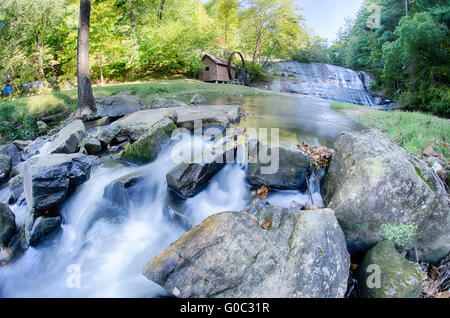 moravian falls park in north carolina mountains Stock Photo