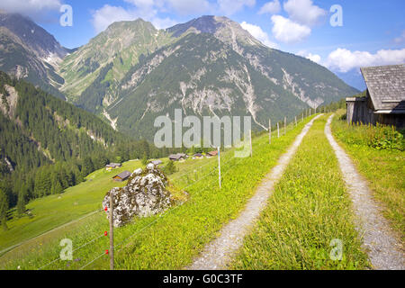 In the Austrian Alps Stock Photo