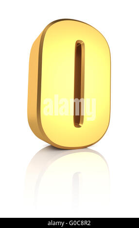 3d Number 0 Stock Photo