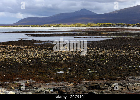 Coastal scenery, South Uist, Hebrides, Scotland Stock Photo