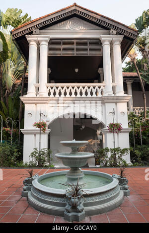 Courtyard in Raffle's Hotel, Singapore Stock Photo