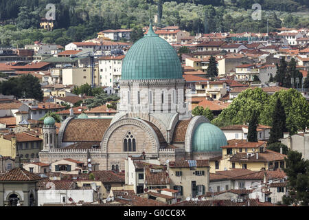 Florence, Synagogue and Museum of Hebraic Art Stock Photo