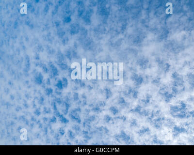 Lots of cloud dots on blue sky Stock Photo