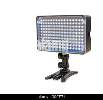 Video lighting LED, isolated on white background Stock Photo