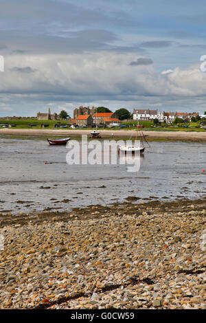 Lindisfarne; Northumberland; UK Stock Photo