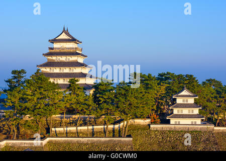 Shimabara Castle of Shimabara, Nagasaki, Japan. Stock Photo