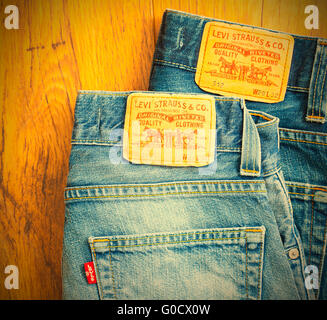 Levi Strauss Original Jeans Label Stock Photo - Alamy