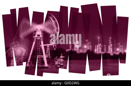 Oil industry abstract background. Stock Photo