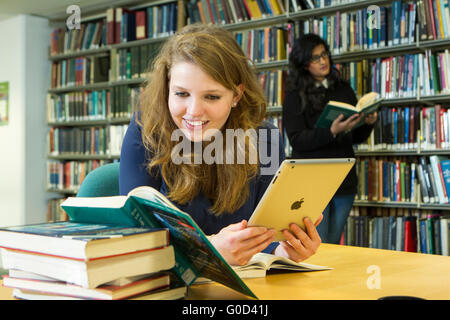 University student studying Stock Photo