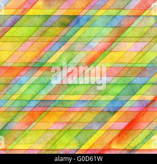 Abstract  strip watercolor painted background Stock Photo