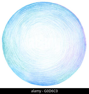 Abstract circle pencil scribbles background texture. Stock Photo