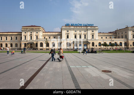 Kraków Główny, central, main, railway, train station in Krakow, Poland Stock Photo