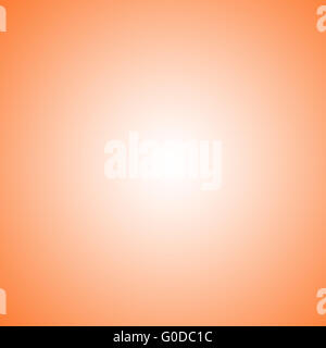 orange gradient on the light spot from white Stock Photo