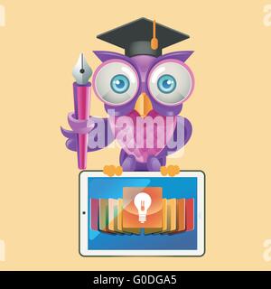 illustration and design concept icons for web and mobile services and apps. Icons for education, online education, online learni Stock Vector