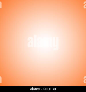 orange gradient on the light spot from white Stock Photo