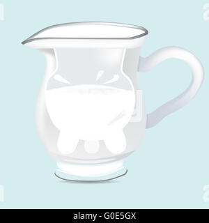 jug of milk Stock Photo