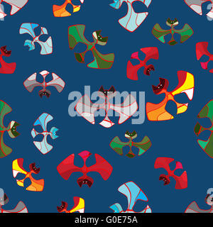 bats seamless pattern Stock Photo