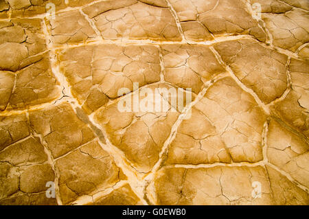 Baked earth in Death Valley Stock Photo