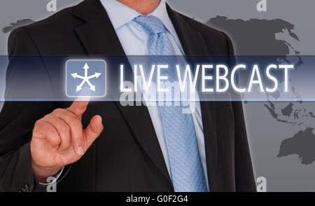 Live Webcast Stock Photo