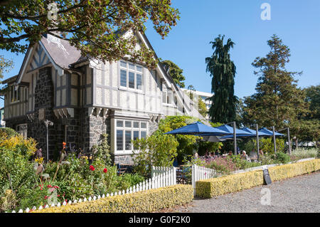 Curator's House Restaurant, Christchurch Botanical Gardens, Christchurch, Canterbury, South Island, New Zealand Stock Photo