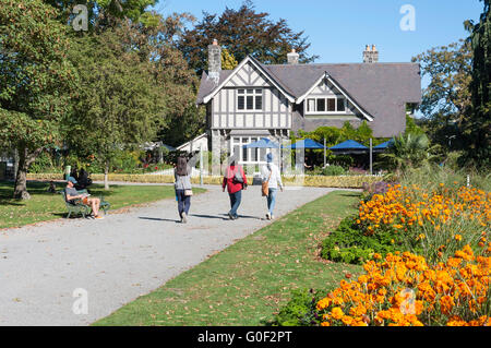 Curator's House Restaurant, Christchurch Botanical Gardens, Christchurch, Canterbury, South Island, New Zealand Stock Photo