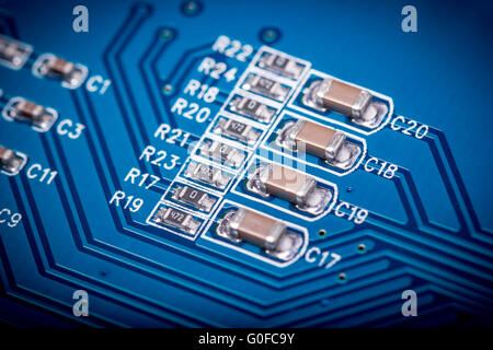 Electronic collection - computer circuit board Stock Photo