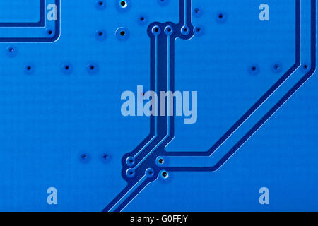 Electronic collection - close up shot of the backside computer mainboard Stock Photo
