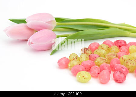 Sweet Easter eggs Stock Photo