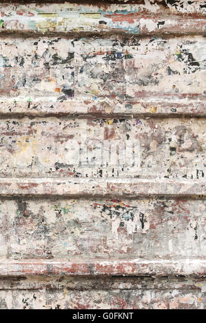 Metal grunge panel of corrugated steel Stock Photo