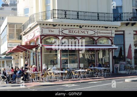 Fish and chip restaurant on Brighton pier England UK Stock Photo - Alamy