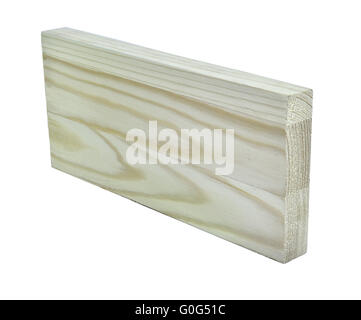 Texture of pine plank lying on the edge Stock Photo