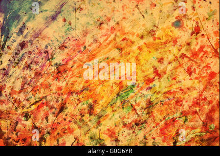 Colorful abstract vintage painting. Colors background Stock Photo