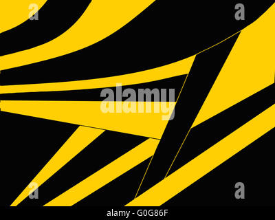 abstract black and yellow background with geometric shapes Stock Photo